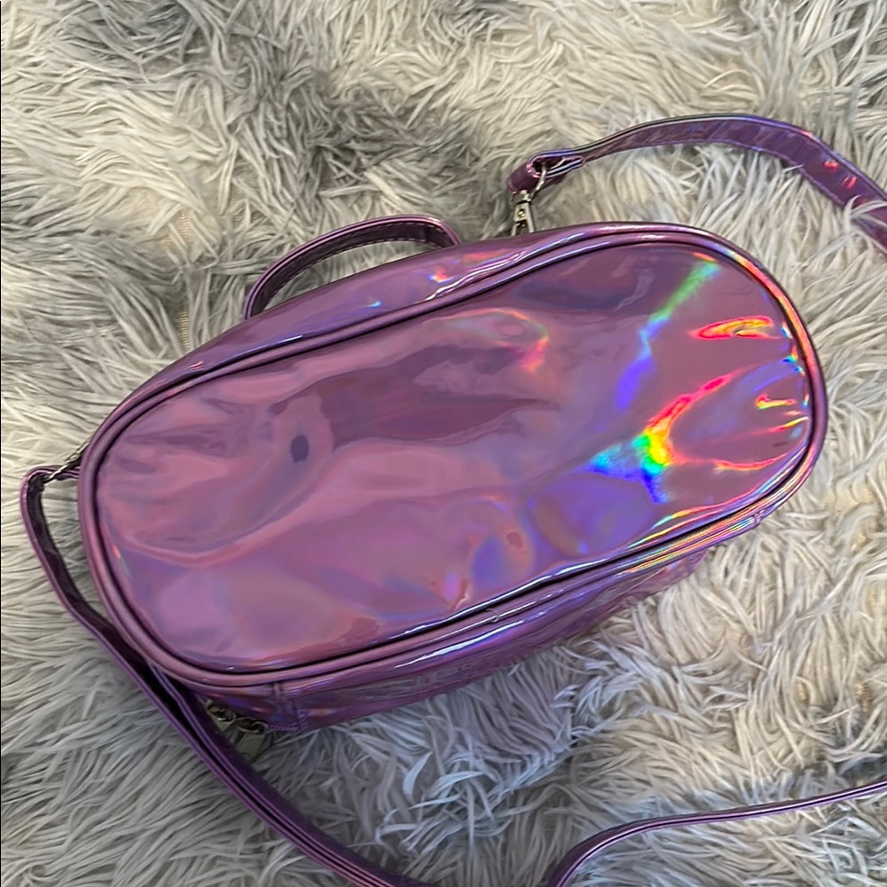 Laser Purple Crossbody/Cosmetic Bag - Picture 4 of 6